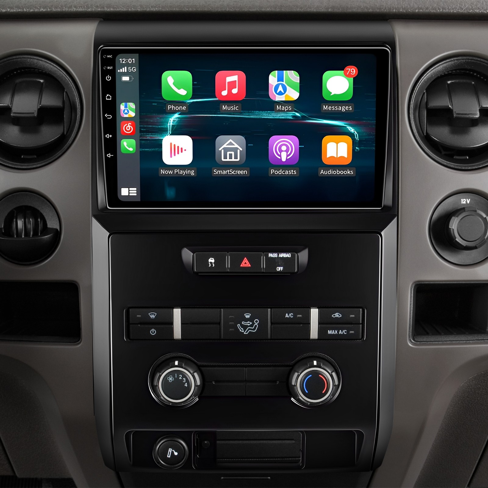 Android 13.0 4+32GB Car Stereo Radio Carplay Navi For Ford F-150 F150 2009-2014