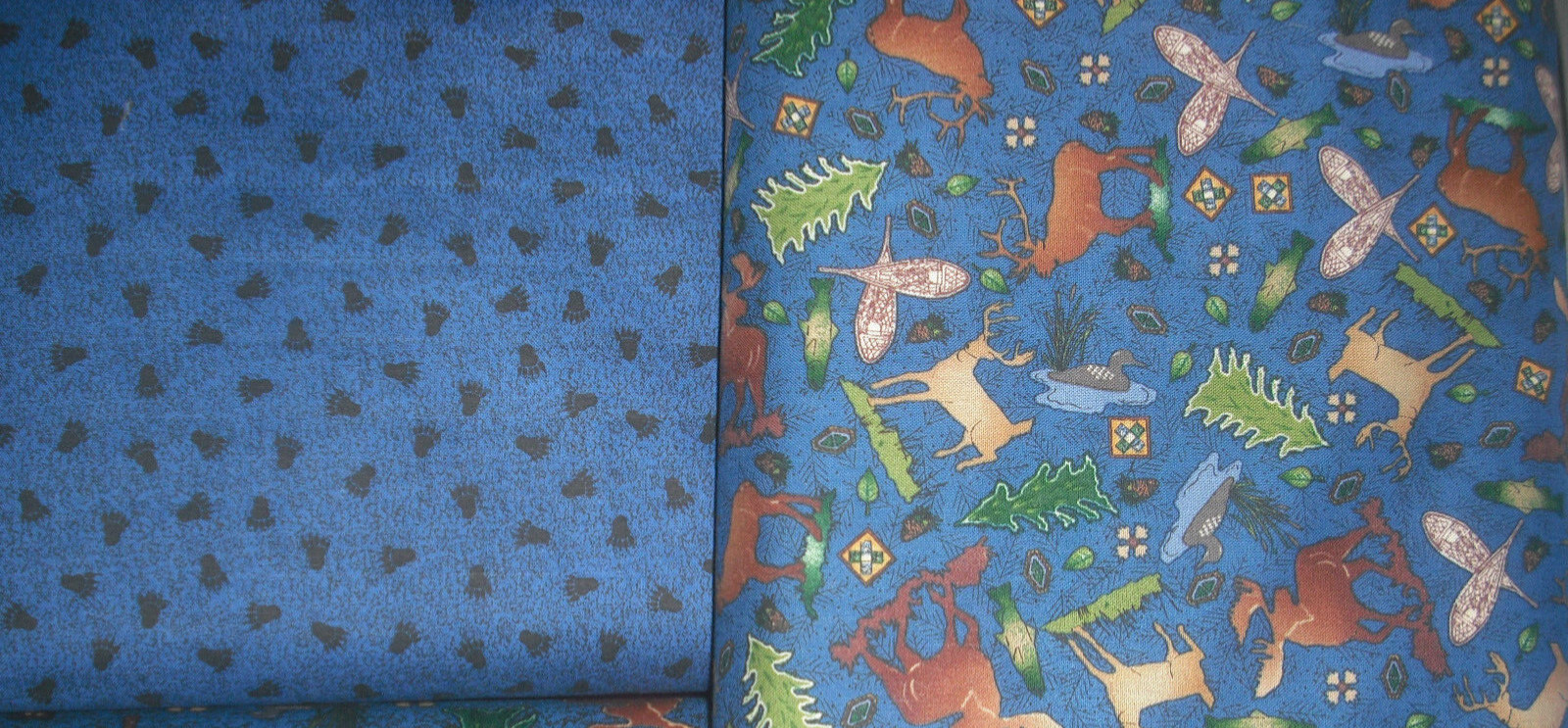 2 YDS Henry Glass Northern Exposure OUTDOORSY Quilt Fabric - 2 pcs