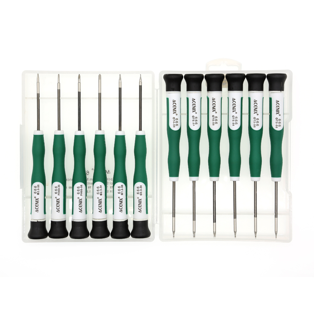 12 in 1 Precise Open Repair Screwdriver Kit Set for Cellphone PC T4 T5 BST 666