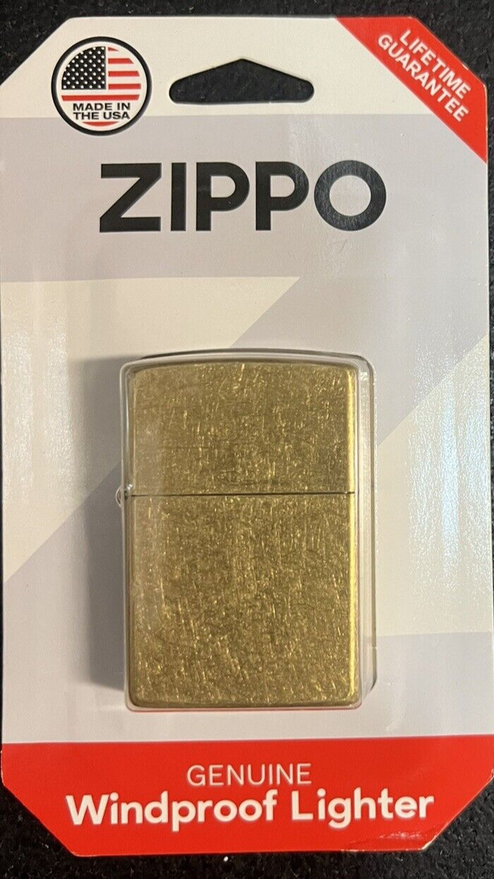 Zippo Windproof Lighter - Street Brass  , New in Package