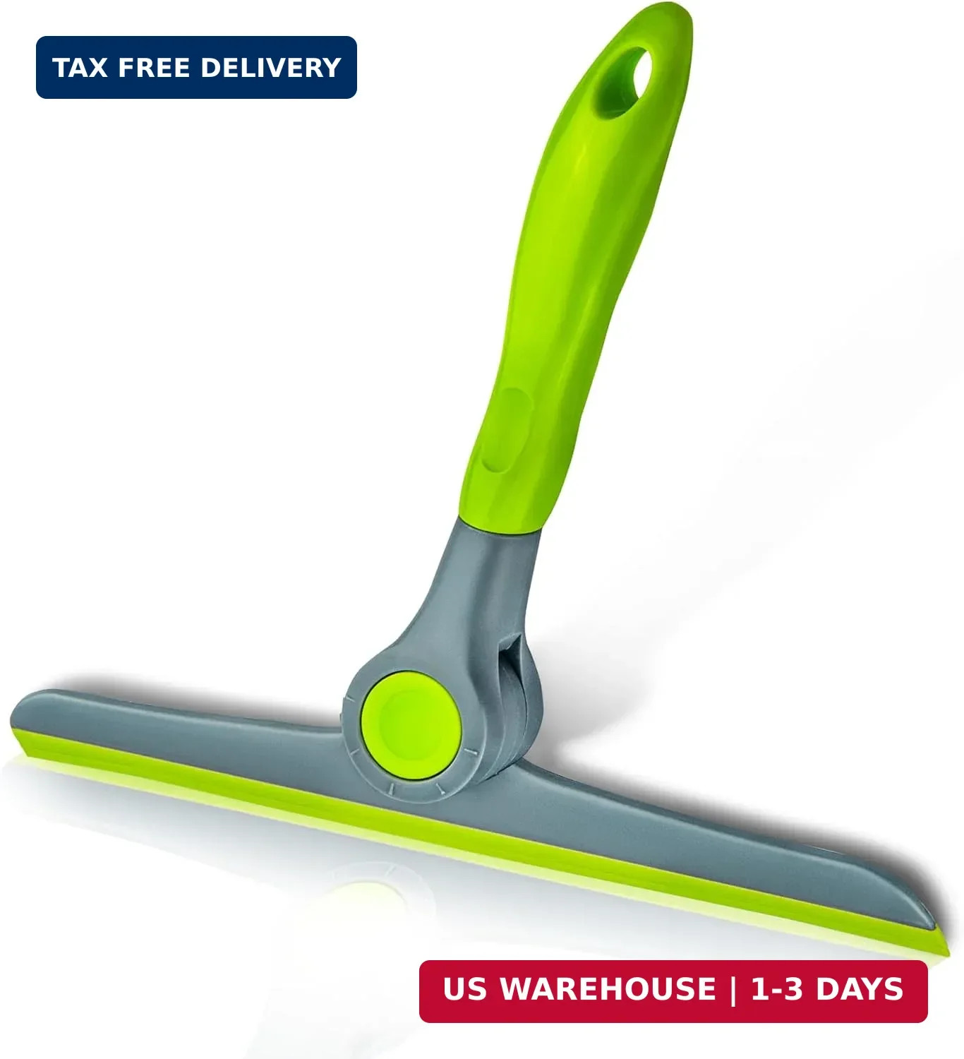 DSV Standard 10" Heavy Duty Green, Grey Window Cleaning Squeegee, Handheld Squee