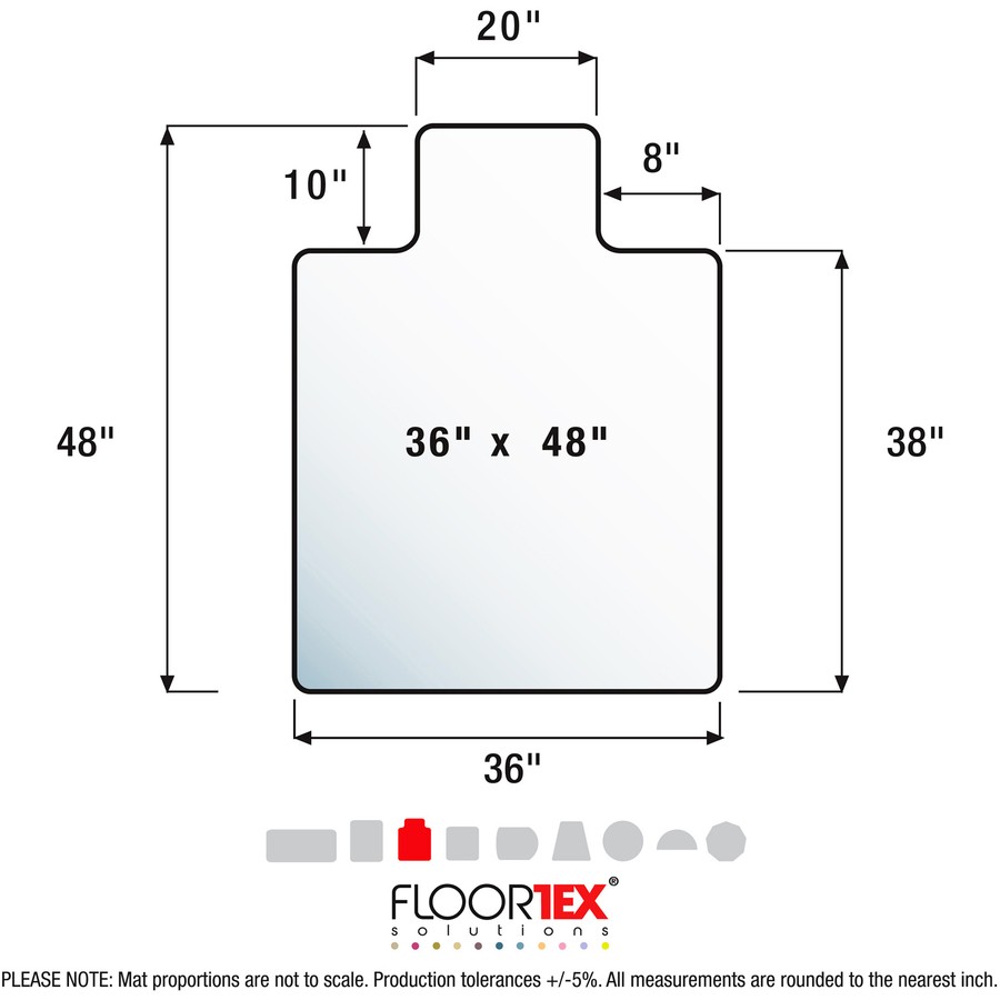Cleartex Advantagemat Floor Chair Mat (fc123648hlbv)