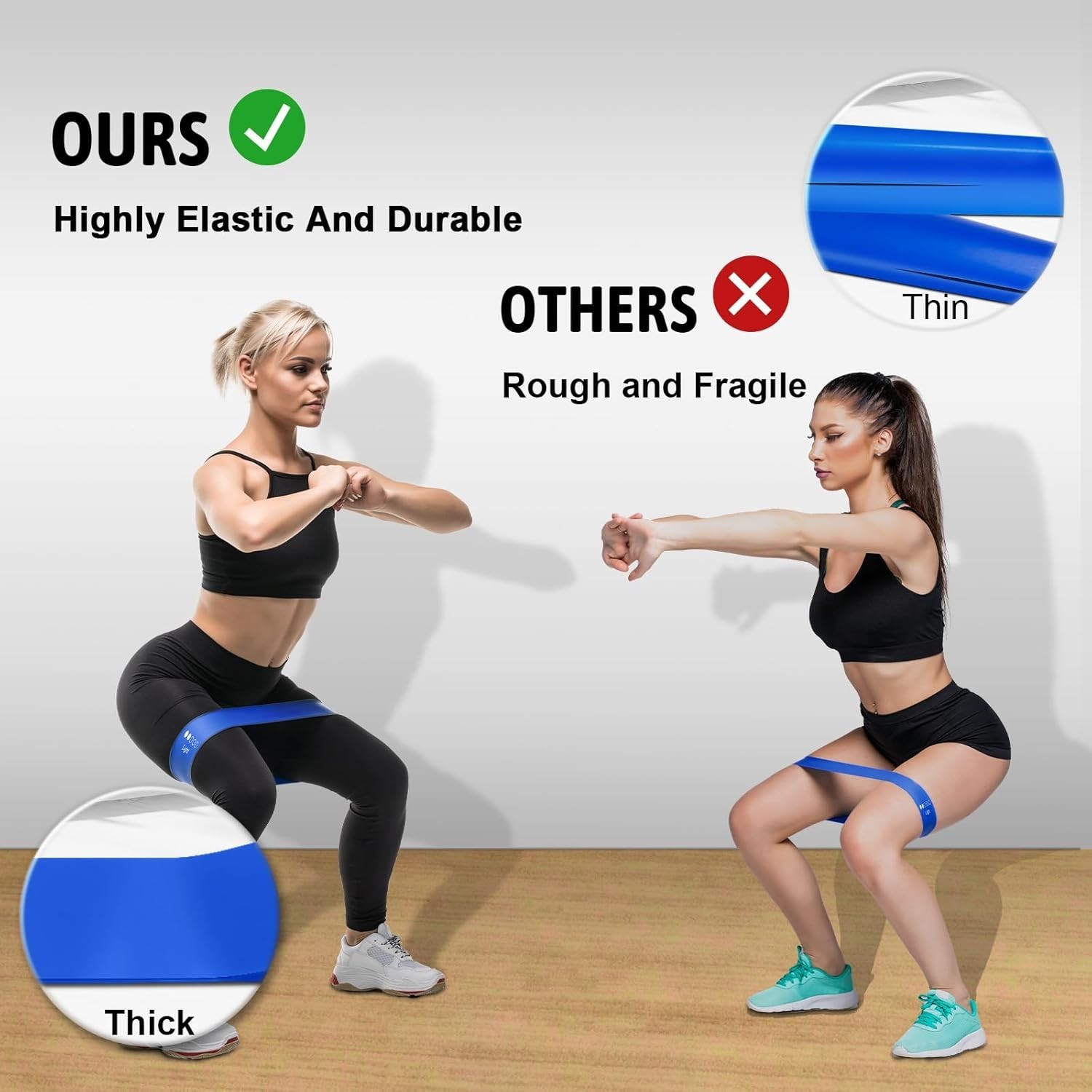 Resistance Bands for Working Out Exercise Bands Set with 5 Resistance