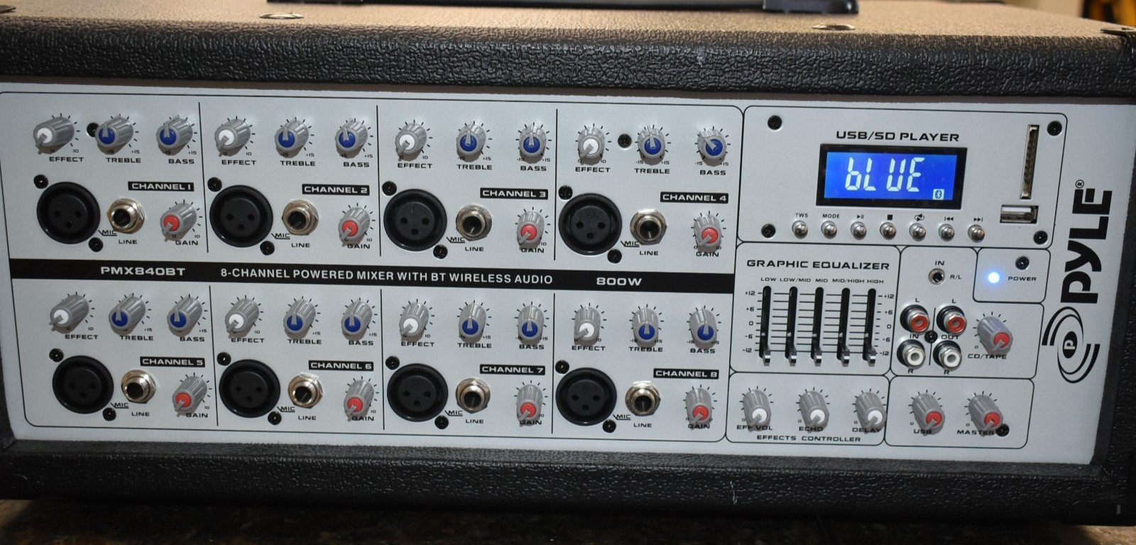 PYLE PMX840BT DJ Mixer, Mixer,8 Channel