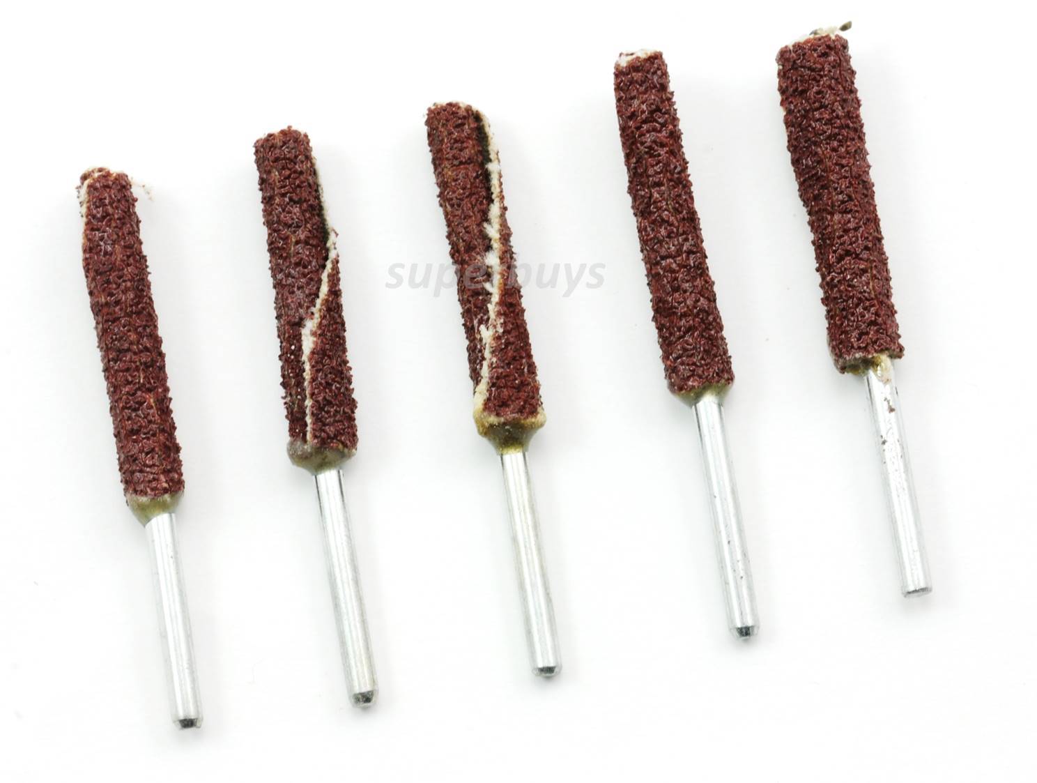5pc Cylinder Round Sanding 8mm 100Grit Wheel Sand Paper Flap Rotary Drill Bit