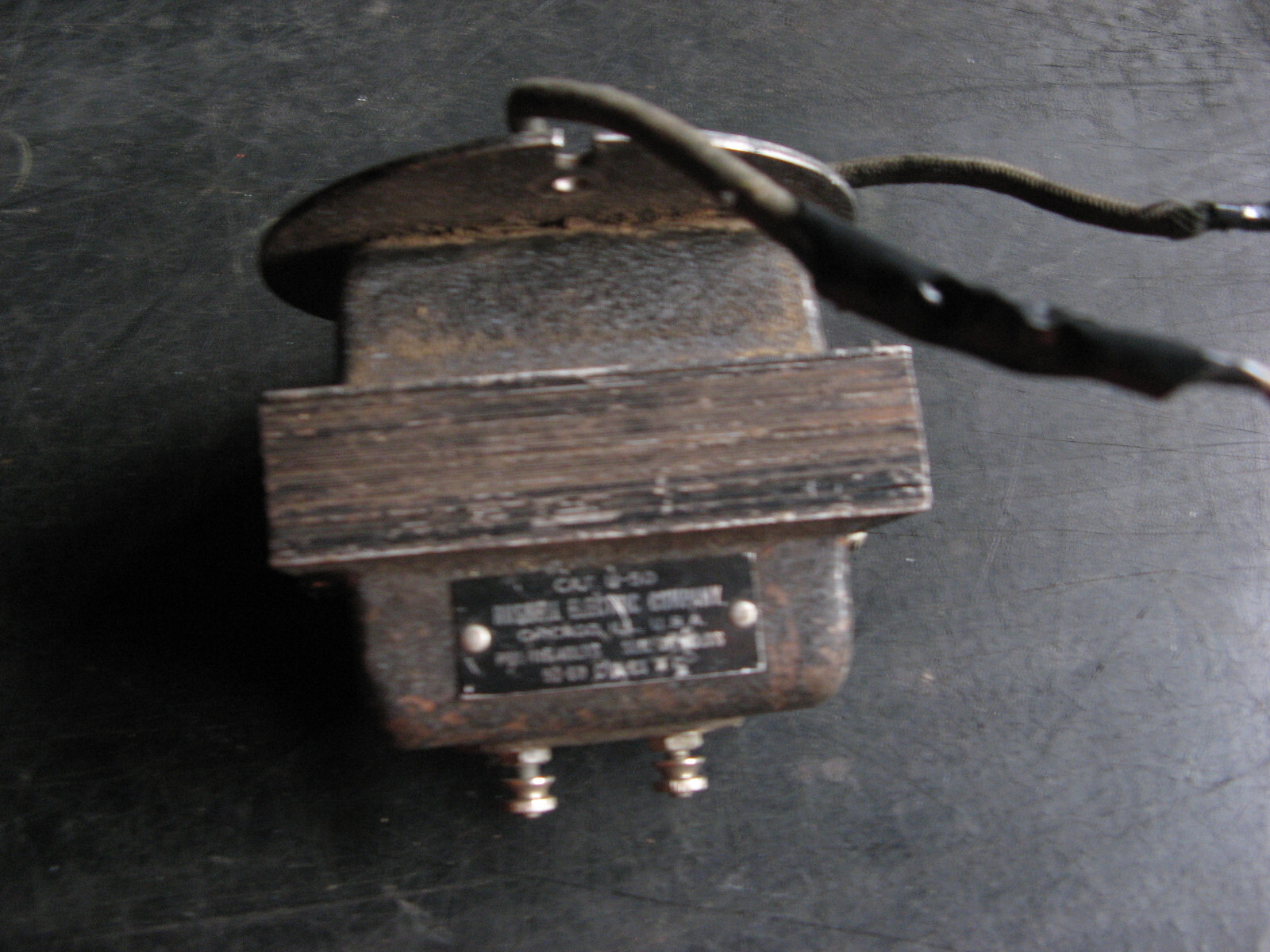 1930s RUSSELL ELECTRIC TRANSFORMER 110VAC to 20VAC from BOILER REGULATOR antique