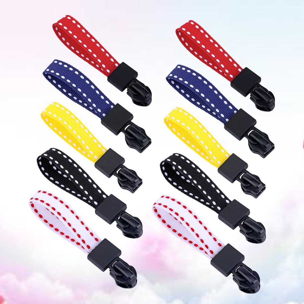 20 Pcs Webbing Zipper Heads Clothes Puller Purse Replacement