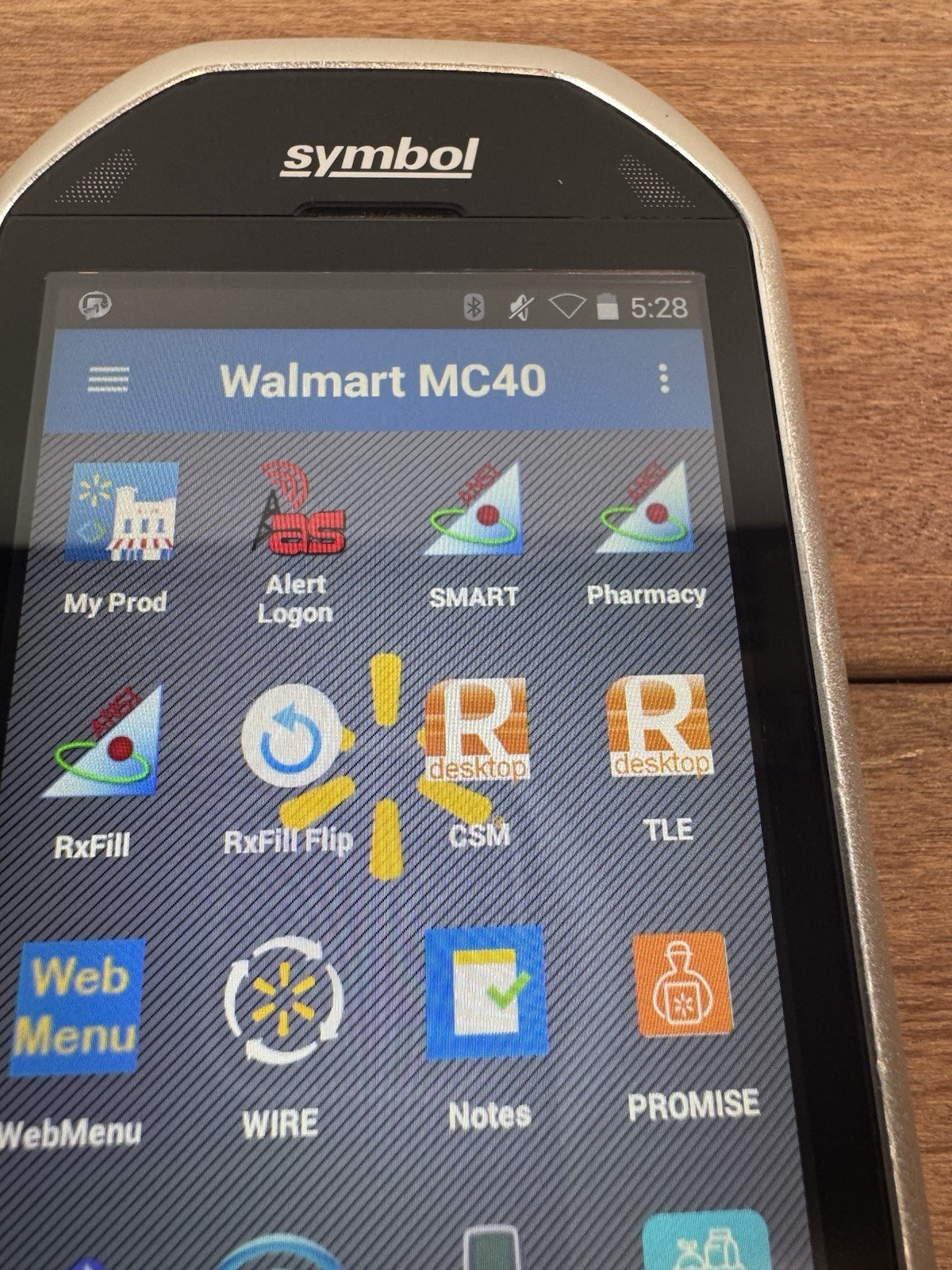 Symbol Zebra Motorola MC40 Touch Computer Scanner with Walmart Software TESTED
