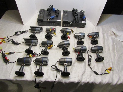 (2) Nuvico ED-C800 DVR Surveillance Security System w/ 13 Cameras (untested)