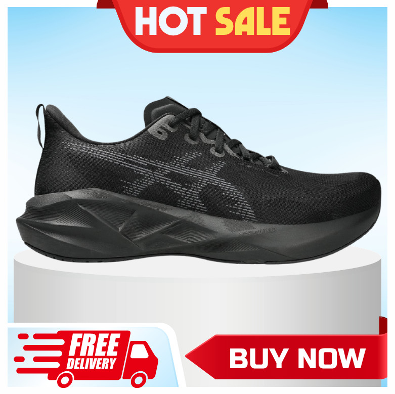 [HOT SALE] ASICS Novablast 5 Road-Running Shoes Black/Carrier Grey - Men's