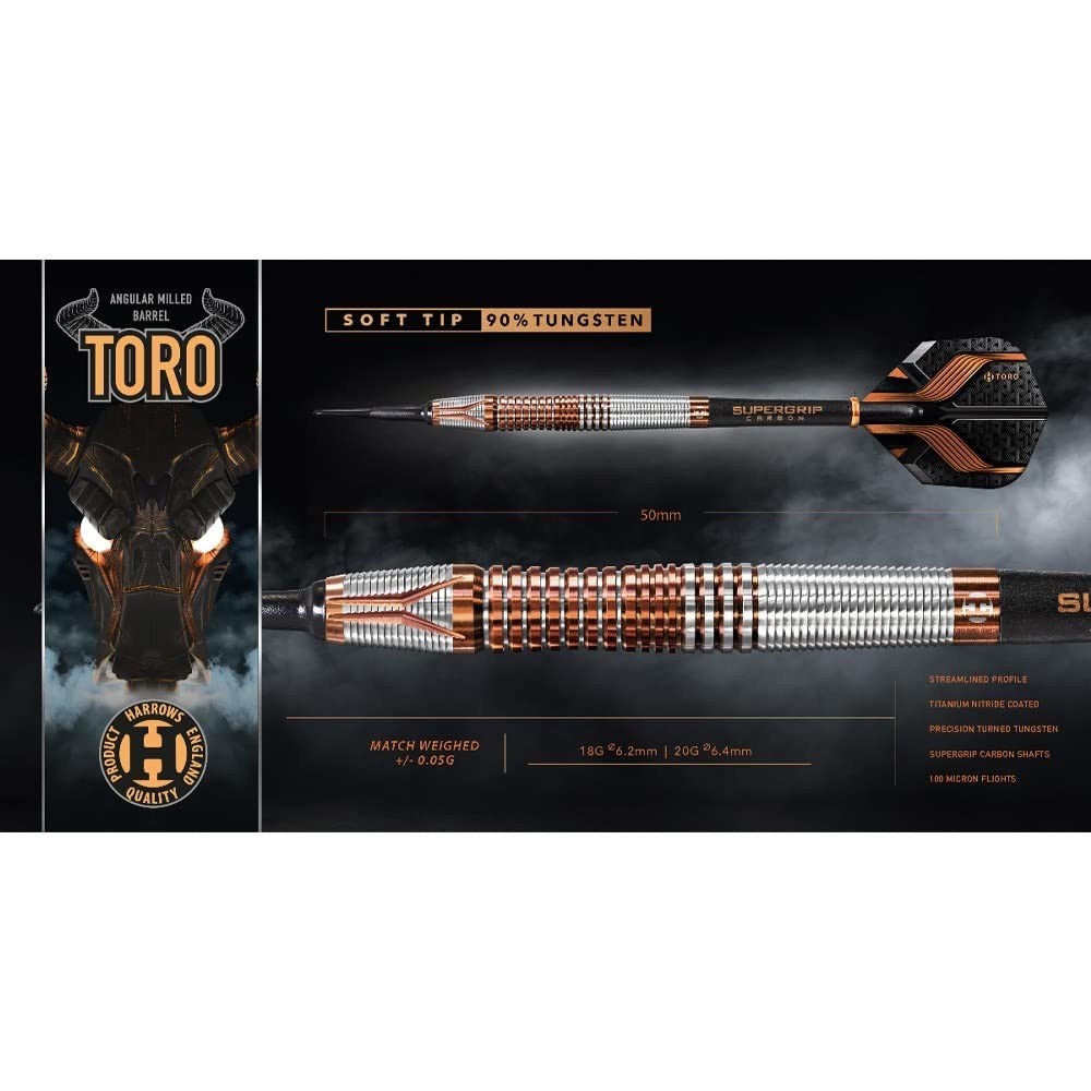 Harrows TORO 2BA 18gR dart barrel dart set