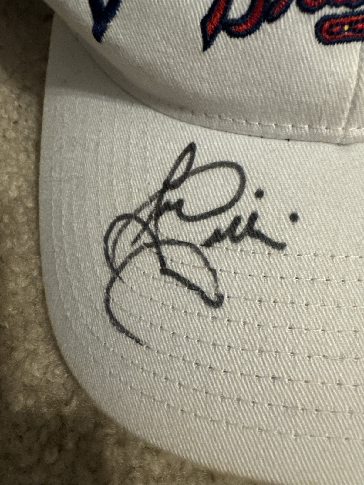 Gerald Williams Signed Braves Hat