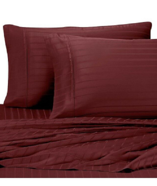 Pure Beech 100% Modal Sateen Stripe 500 Thread Count Pillowcases (Set of 2)