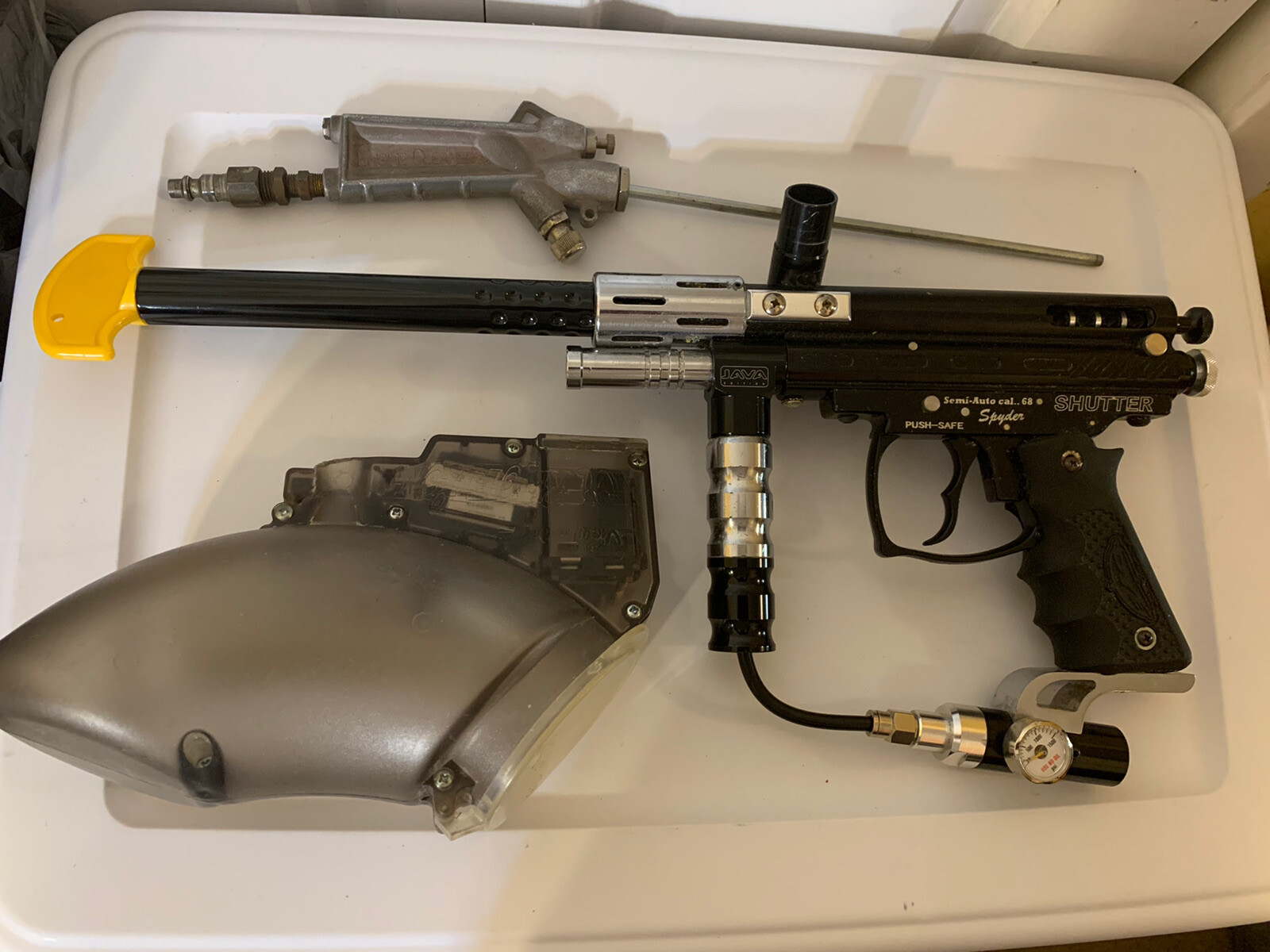 Dye Spyder Paintball Marker Java Edition Semi Automatic .68 Cal Shutter