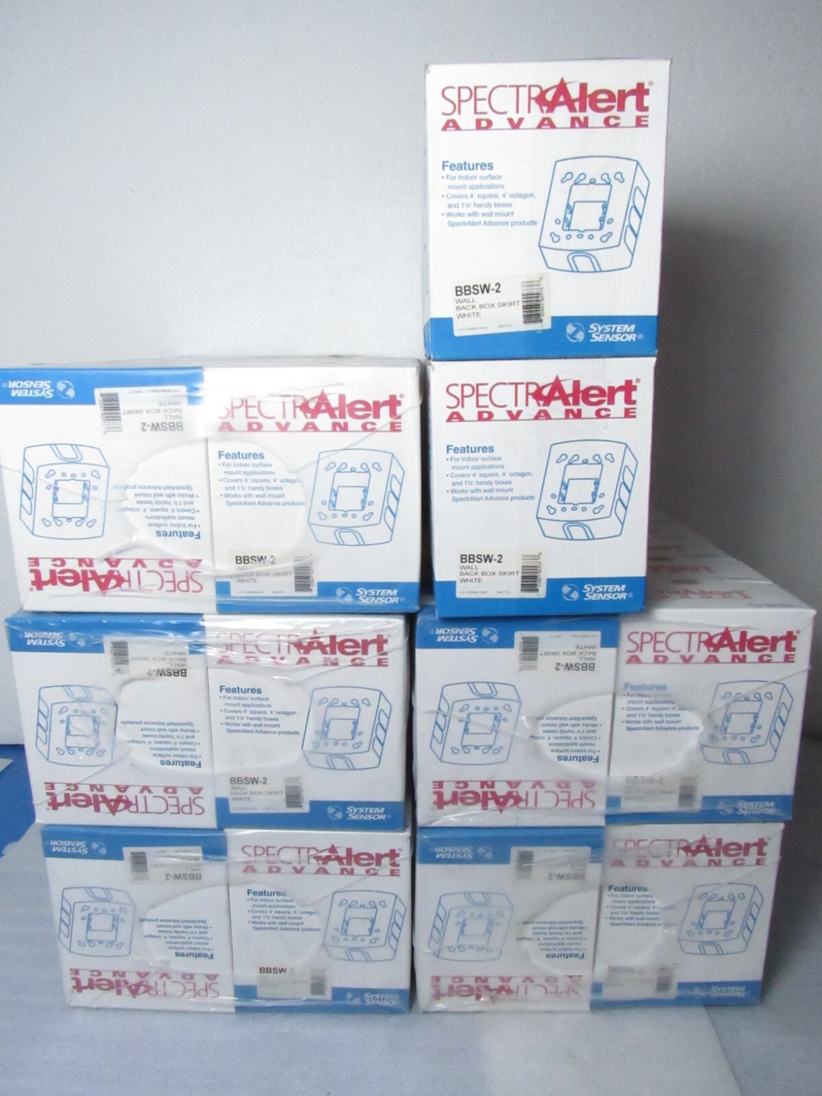[Lot of 12] System Sensor BBSW-2 Wall Back Box Skirt [CJJH]