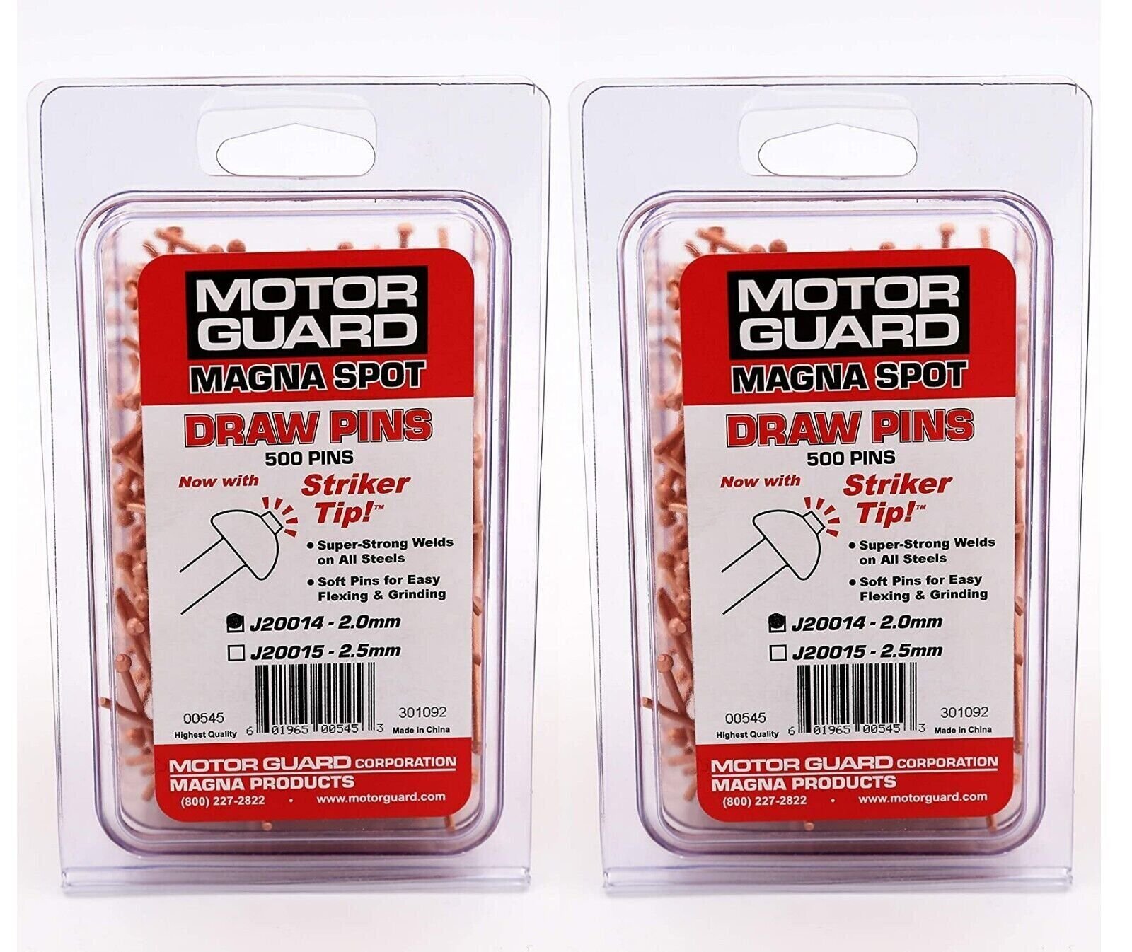 Motor Guard Stud Gun Welding Studs 2 mm Two Packs of 500 J20014 - FREE SHIPPING!
