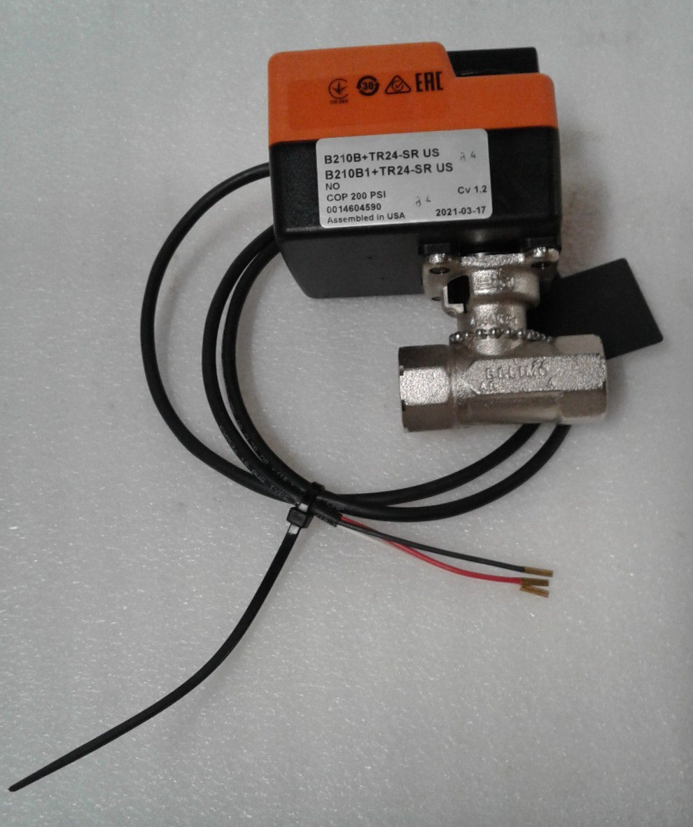 Belimo TR24-SR US 24VAC 200PSI Actuator 1/2"  Cv 1.2 - New
