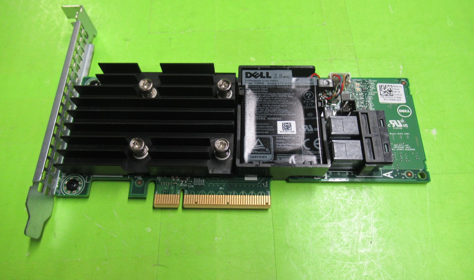 Dell PERC H740P 12Gb/s 8GB Cache SAS/SATA RAID Controller 03JH35 High Profile