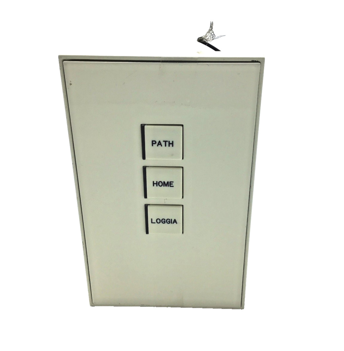 Vantage 3-Button SquareTouch Engraved Keypad (Light Almond)