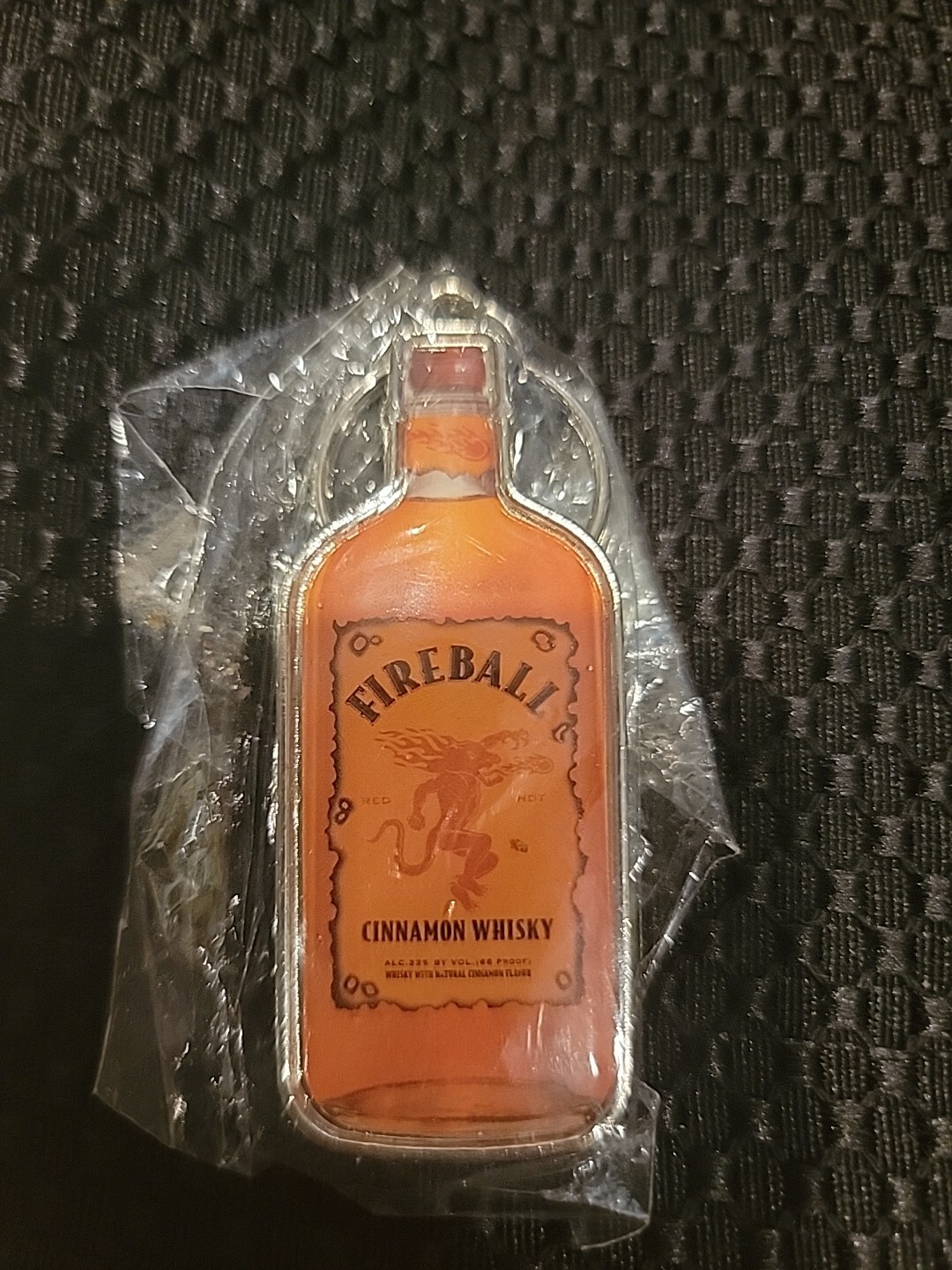 Fireball Cinnamon Whisky Stainless Steel Keychain / Bottle Opener