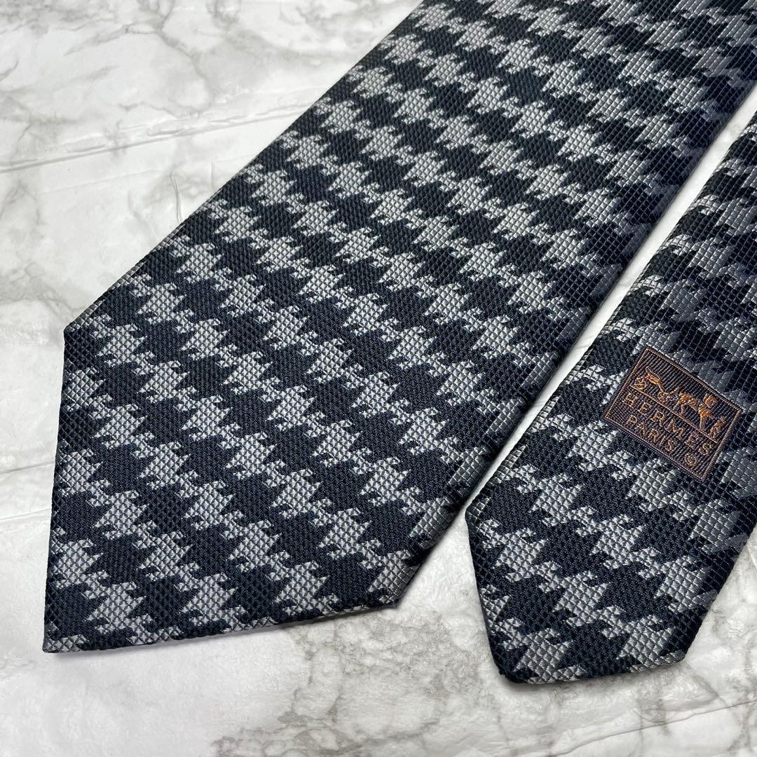 HERMES Tie All over Pattern Silk