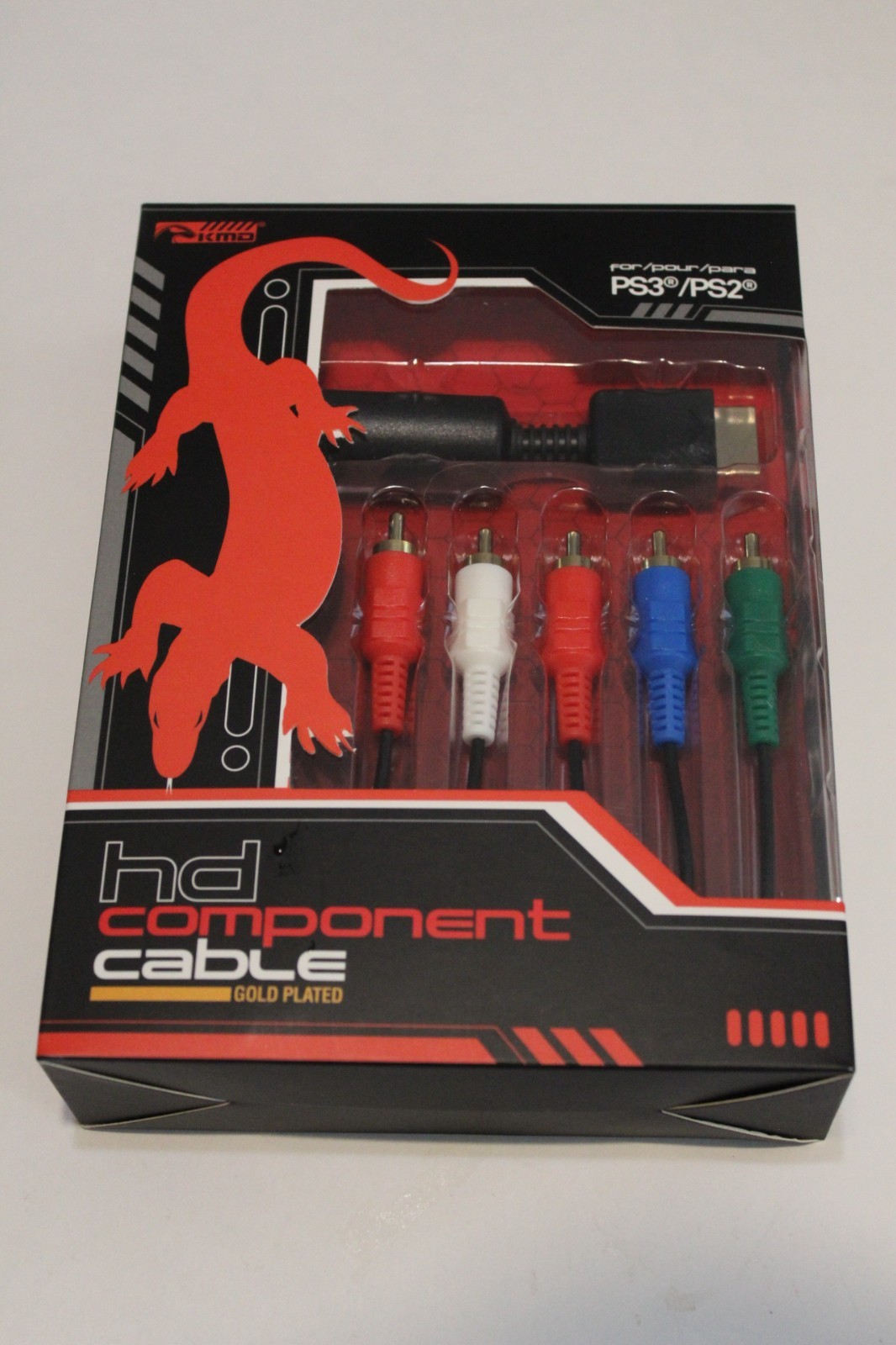 Sony PlayStation Component AV Cable - Gold Plated -OEM Compatible with PS2 & PS3