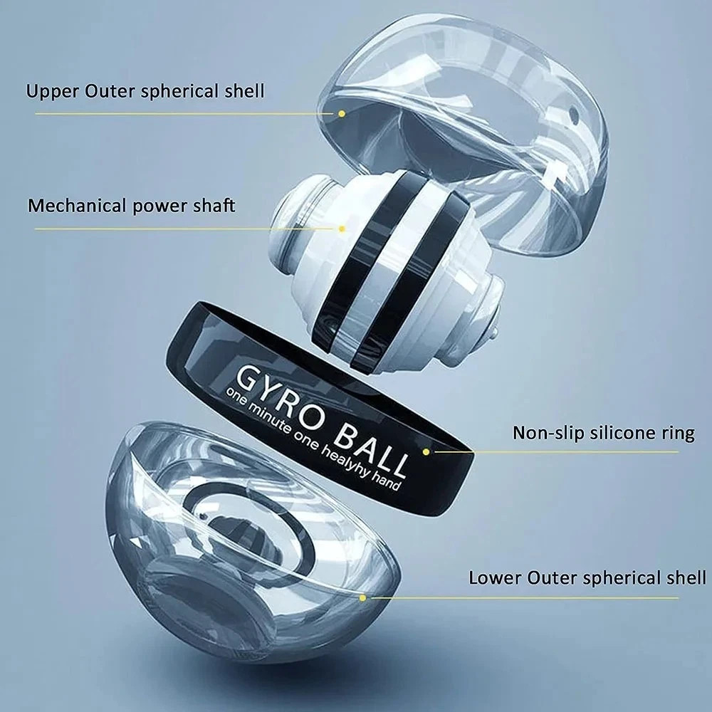 Self-Starting Gyro Ball Wrist & Forearm Strength Trainer Hand Grip Exerciser