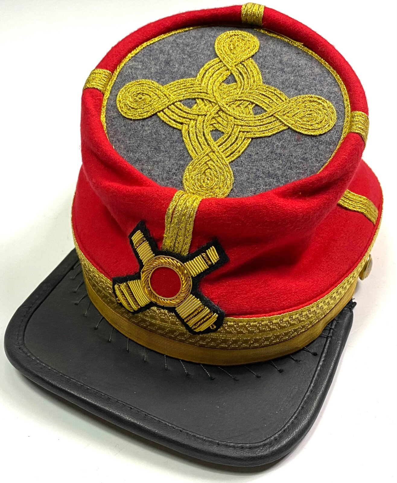 CIVIL WAR CONFEDERATE GENERAL SR. ARTILLERY OFFICER KEPI FORAGE CAP HAT-2XLARGE