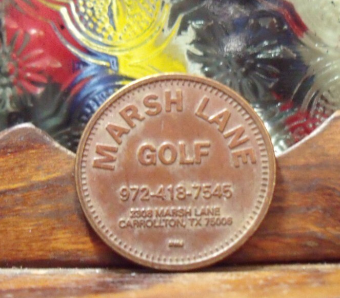 MARSH LANE GOLF COPPER TOKEN  CARROLLTON TEXAS  VINTAGE