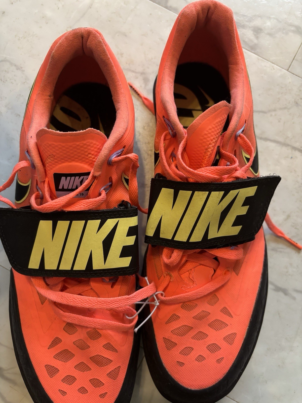 NIKE NEON ORANGE TRAINING Nike Shoes With Yellow Strap
