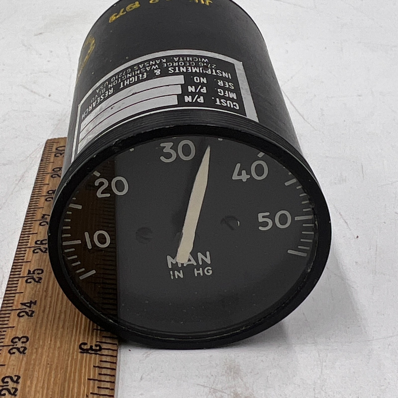 VTG Instruments & Flight Research, MANIFOLD PRESSURE IN HG  INDICATOR GAUGE 2"