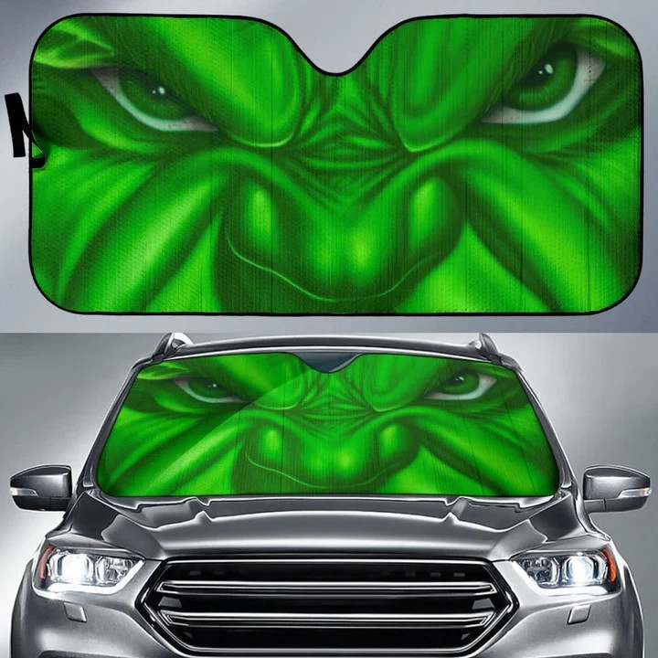 Hulk Angry Face Car Sunshades Windshield Anti-UV Protection