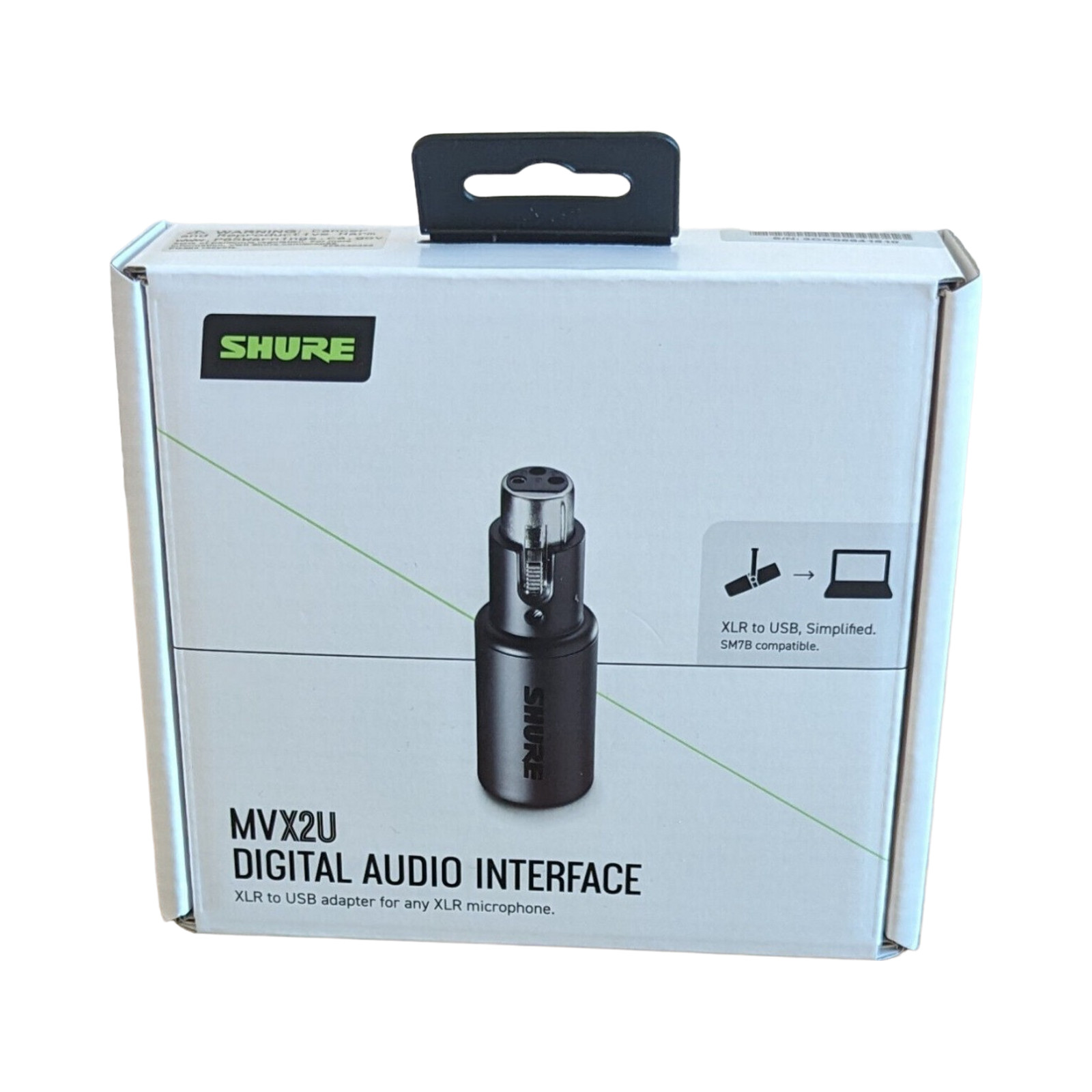 Shure MVX2U Interface Mic XLR to USB Microphone Adapter to USB-C for Computer PC