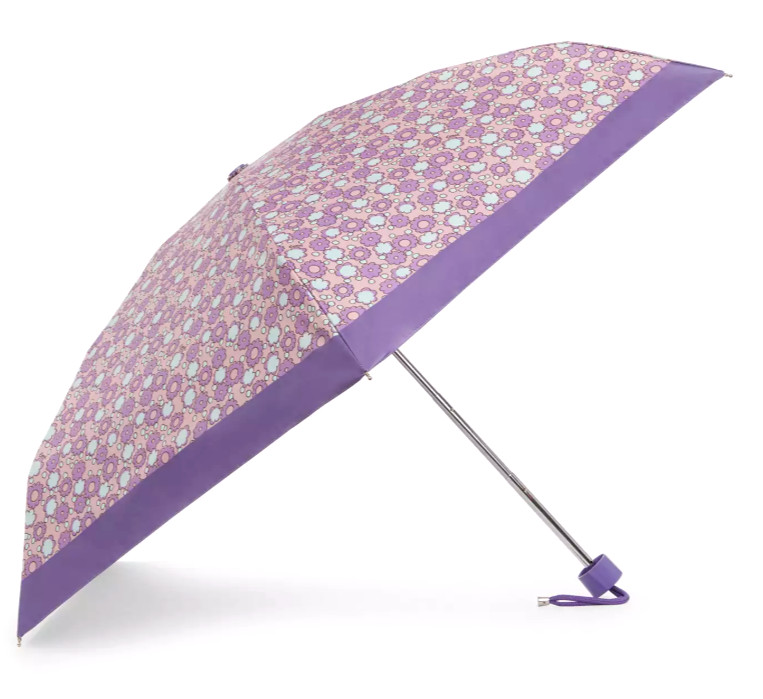 💜Coach Authentic UV Protection Mini Umbrella - CBM51 Purple Floral Print - NWT