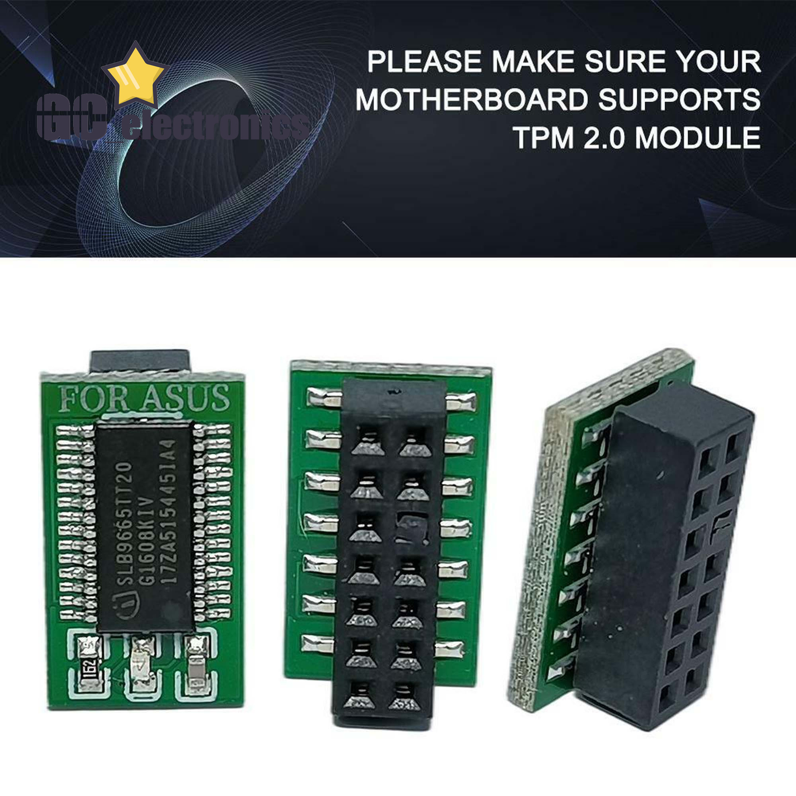 TPM 2.0 Security Module Card Supports Multi Brand Motherboards 12 14 18 FAST