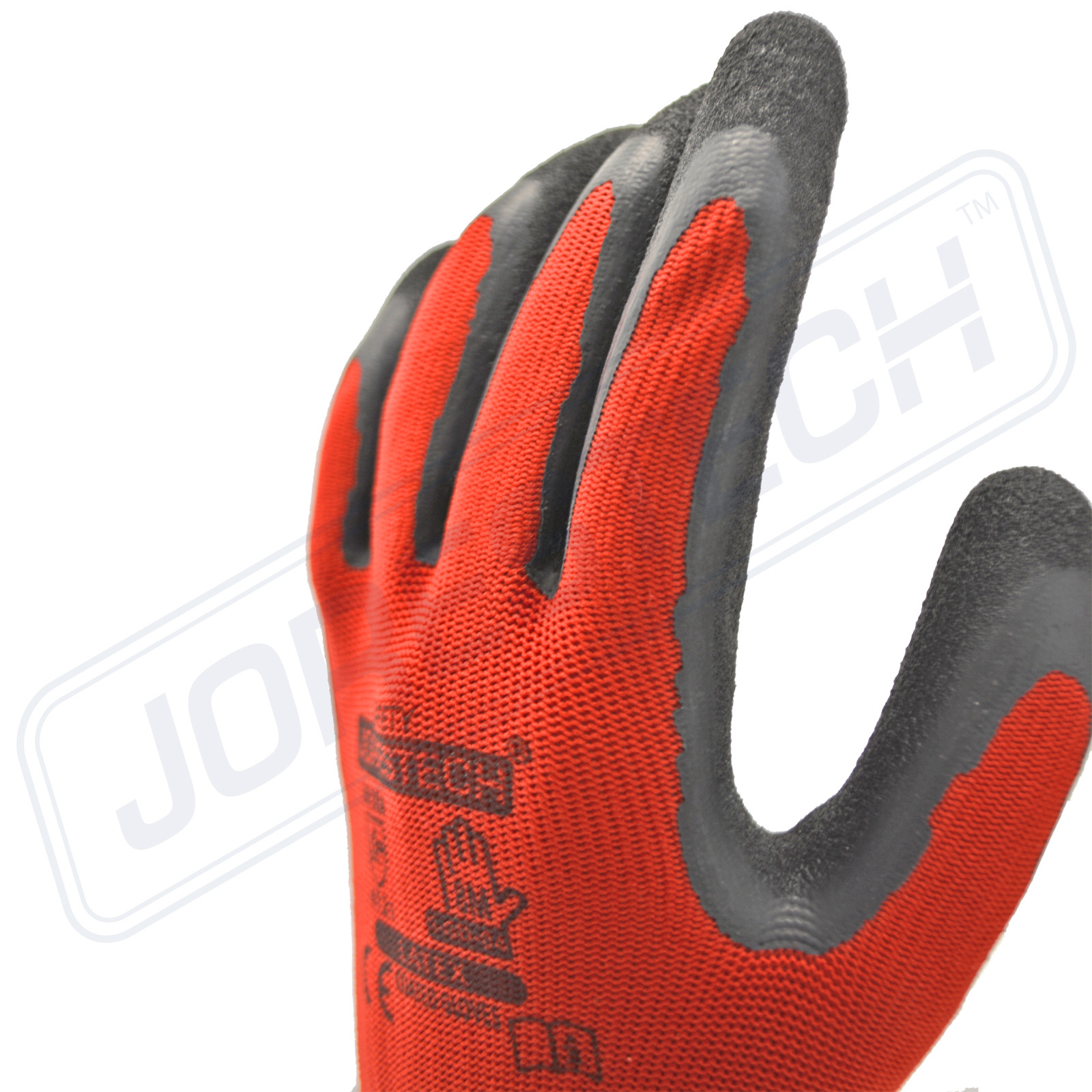 12 Polyester Mechanics Gloves Dipped w/ Latex light weight JORESTECH