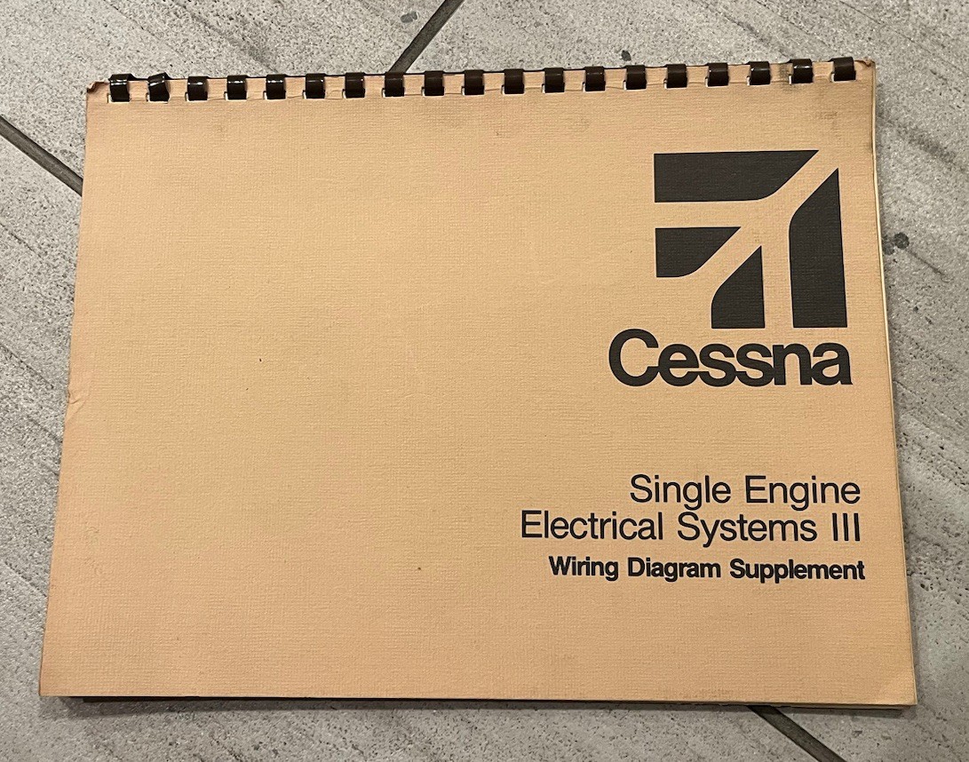 Cessna Single Engine Electrical System III Wiring Diagram Supplement Manual 1983