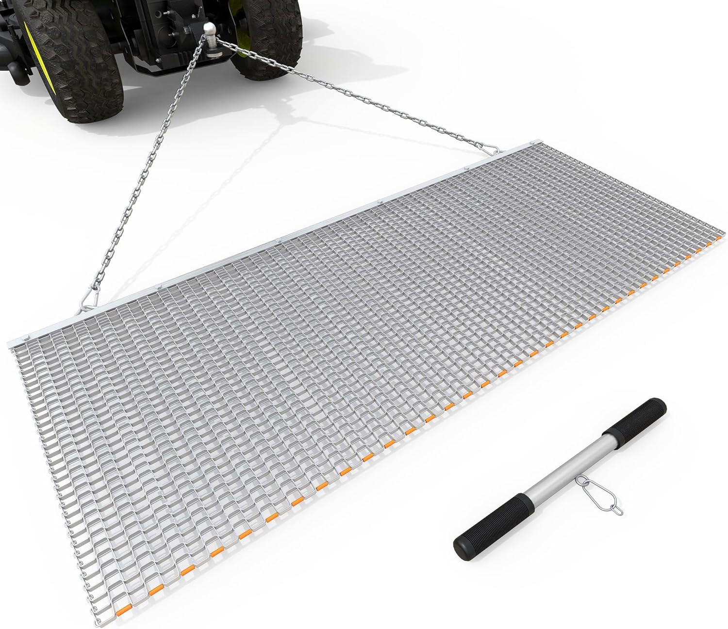 3'X 6' Heavy Duty Field Drag Mat for Baseball & Softball, Landscape Leveling Ste