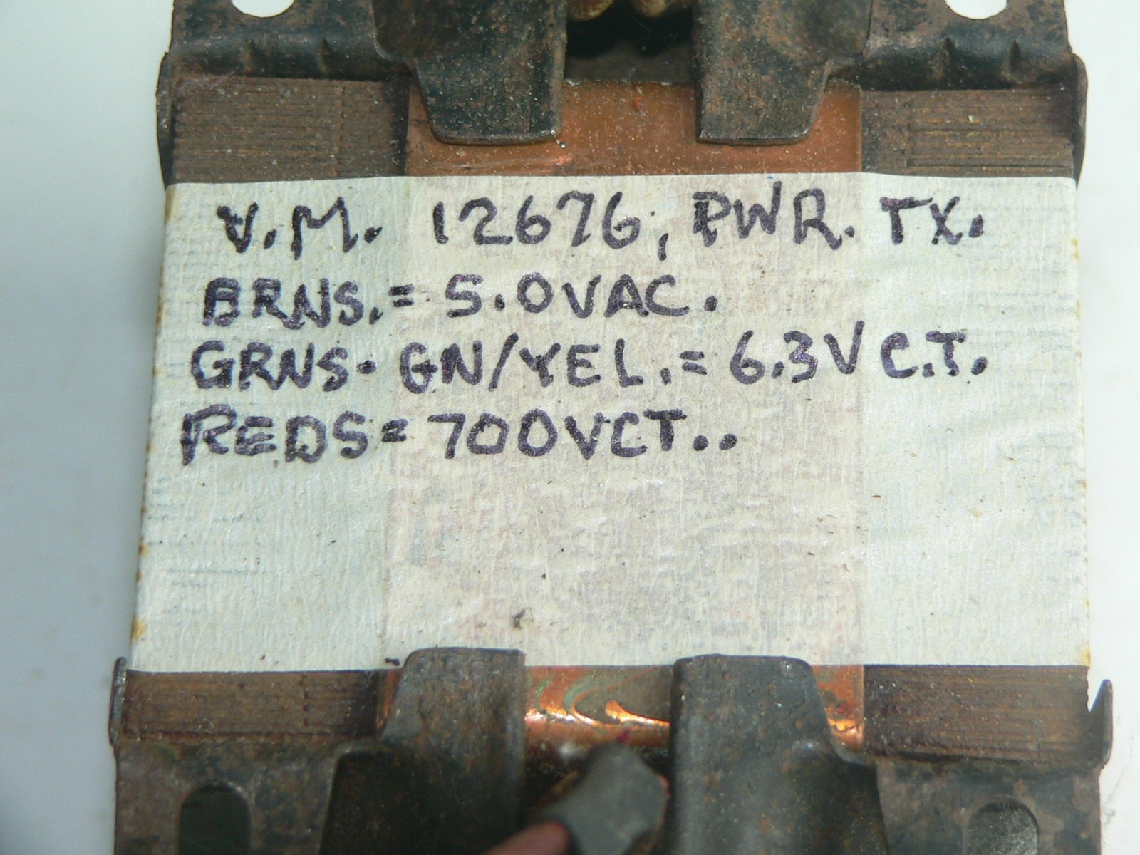1 VM 12676 Power Transformer--Tests good