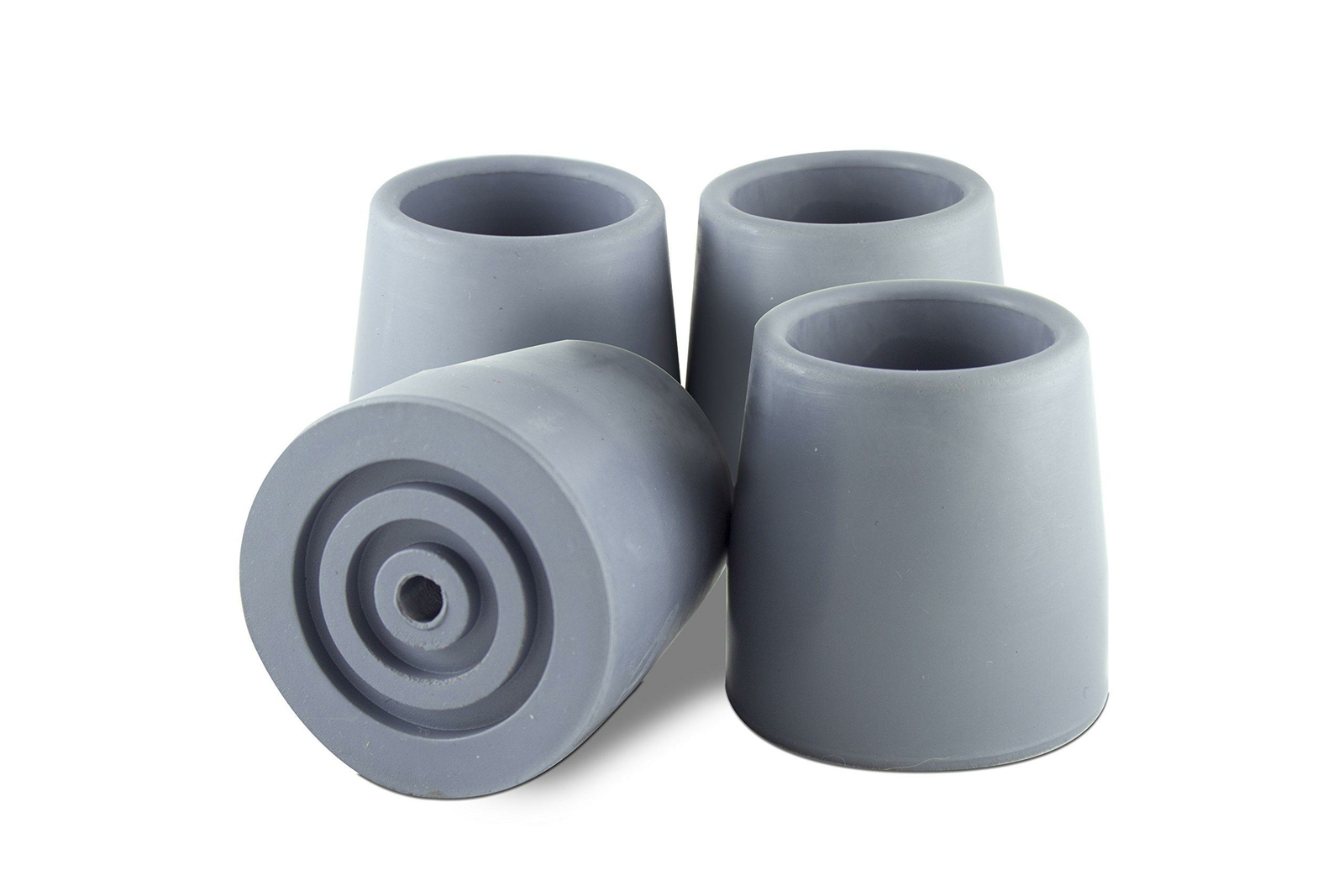 Essential Medical Supply Replacement Walker/Commode Tips, Gray, 1 1/8"