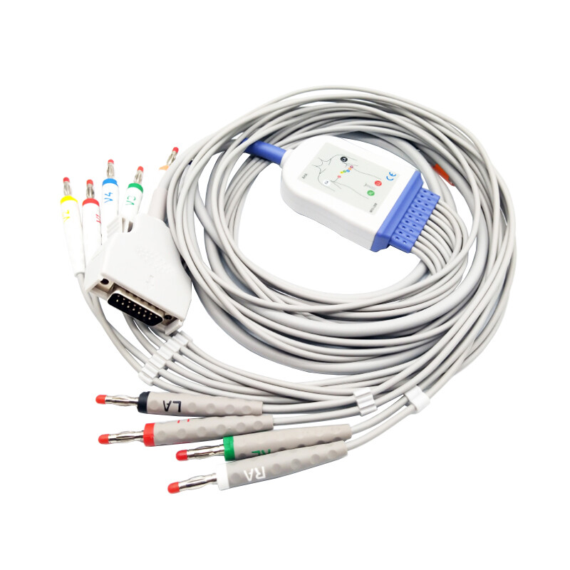 ECG EKG 10 leads cable electrode leadwire for Mortara ELI150/250, Banana 4.0