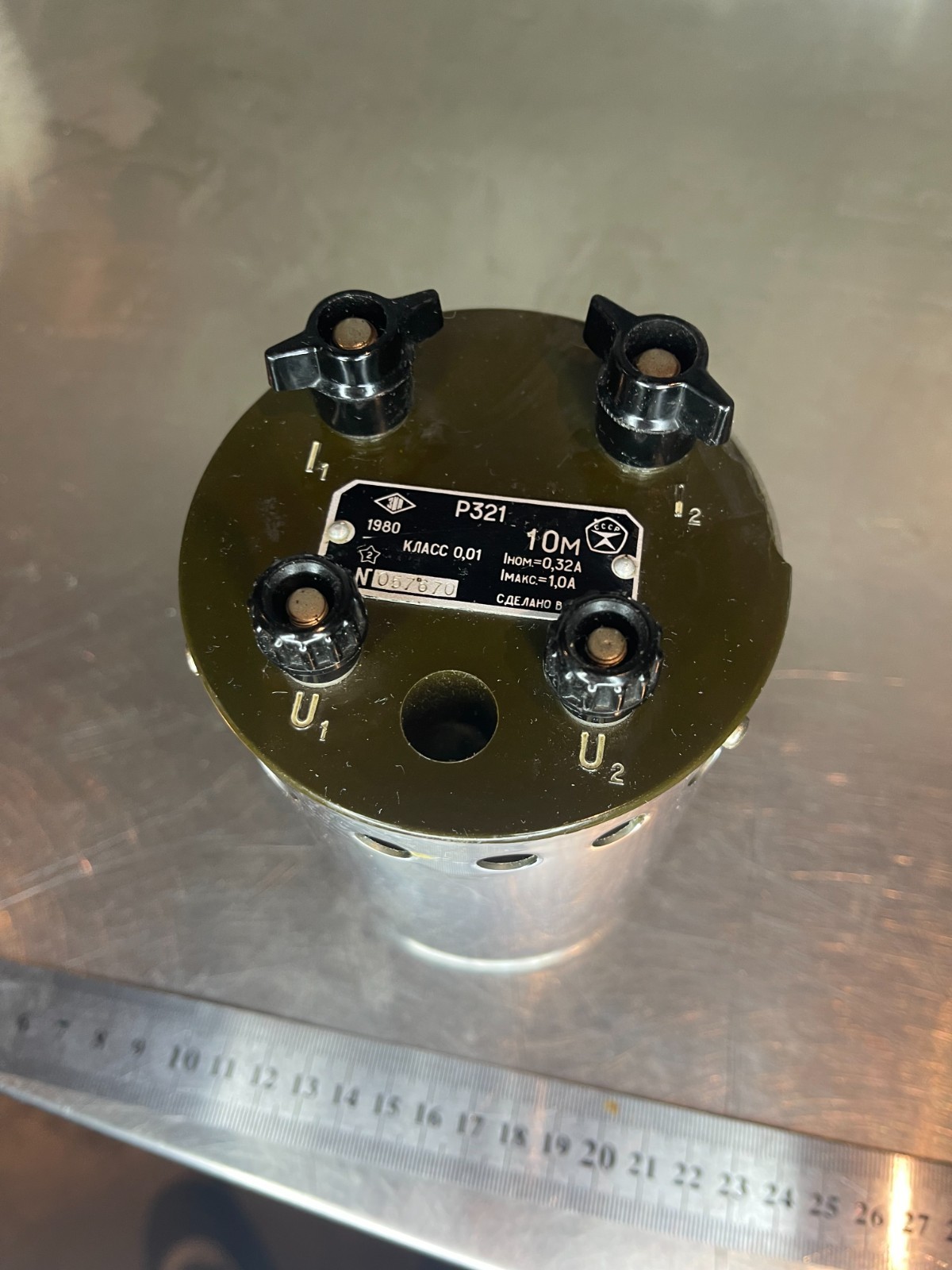 1 Ohm Ω Resistance Standard Resistor Calibrator Accuracy 0.01% Tested crack