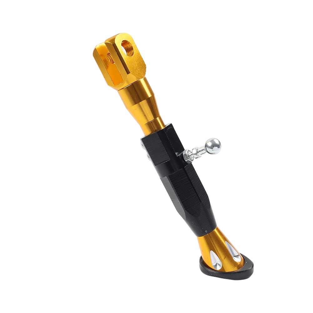 Motorcycle Universal Adjustable Kickstand Foot Side Support Kick Stand Gold