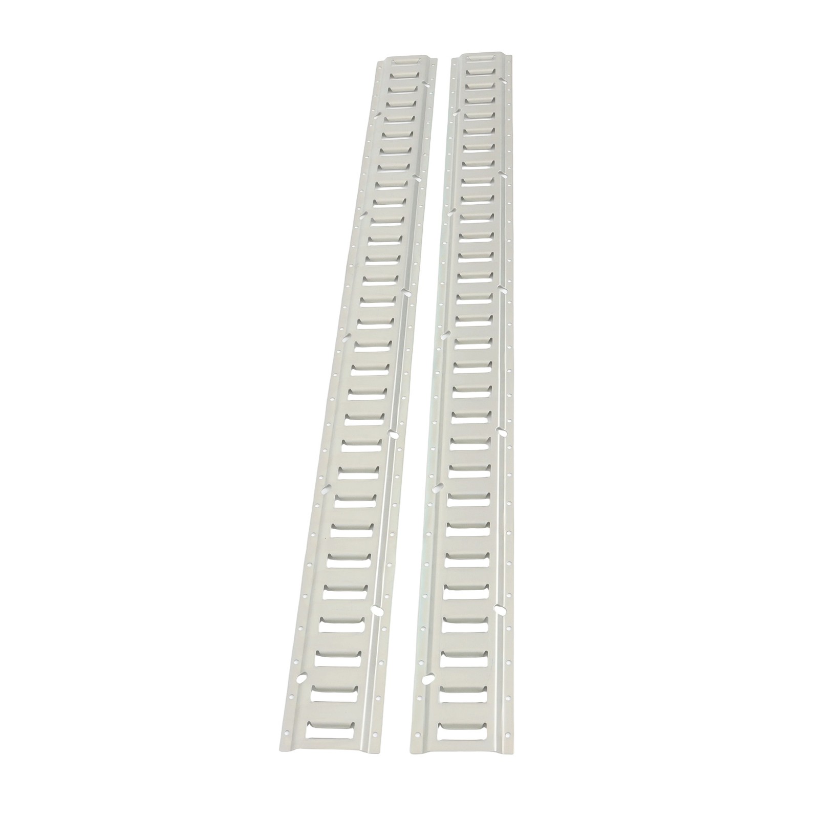 E Track Tie Down Rail Kit Silver Galvanized Carbon Steel Replacement Durable