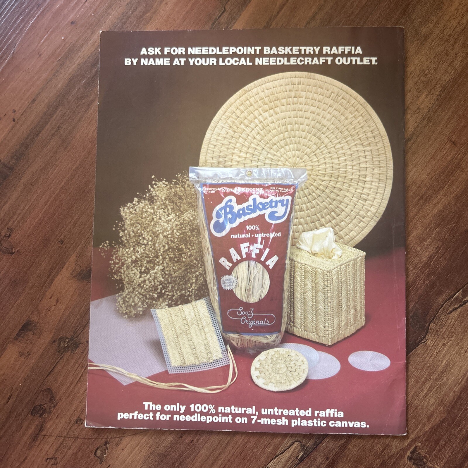 Lot Of 3 Needlepoint Basketry Pattern Booklets 25 Raffia Plastic Canvas Projects