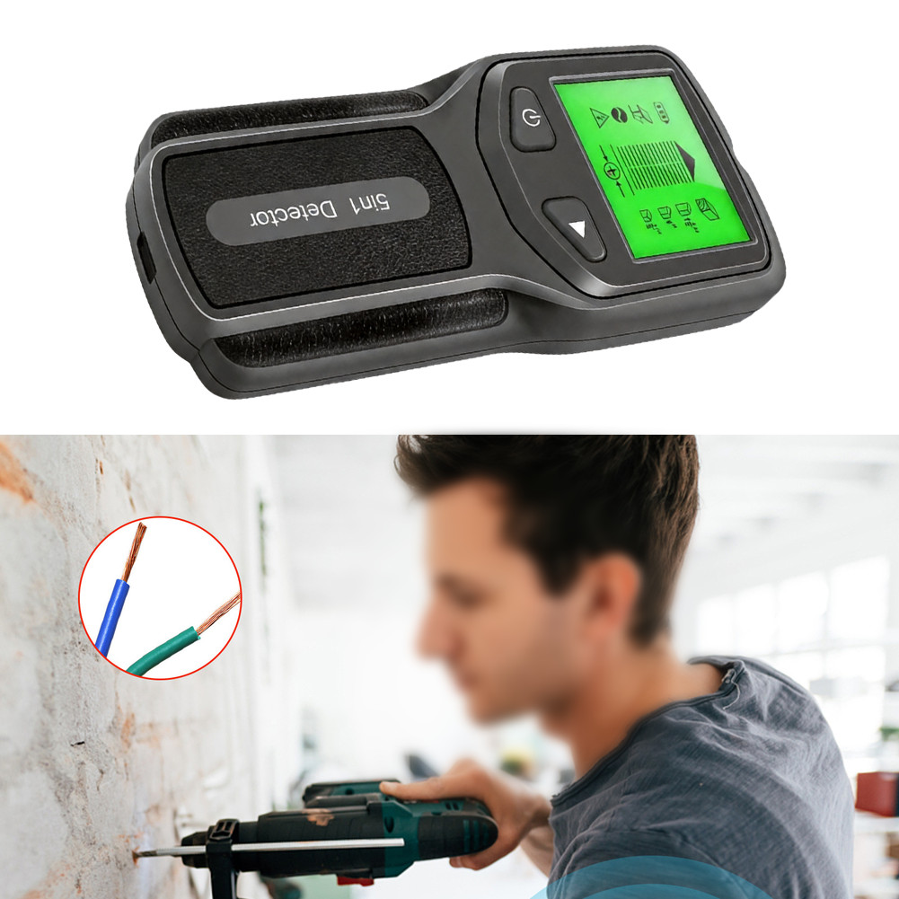 Wall Stud Finder 5 Mode Detector for Wood Metal Pipes AC Wiring Detection