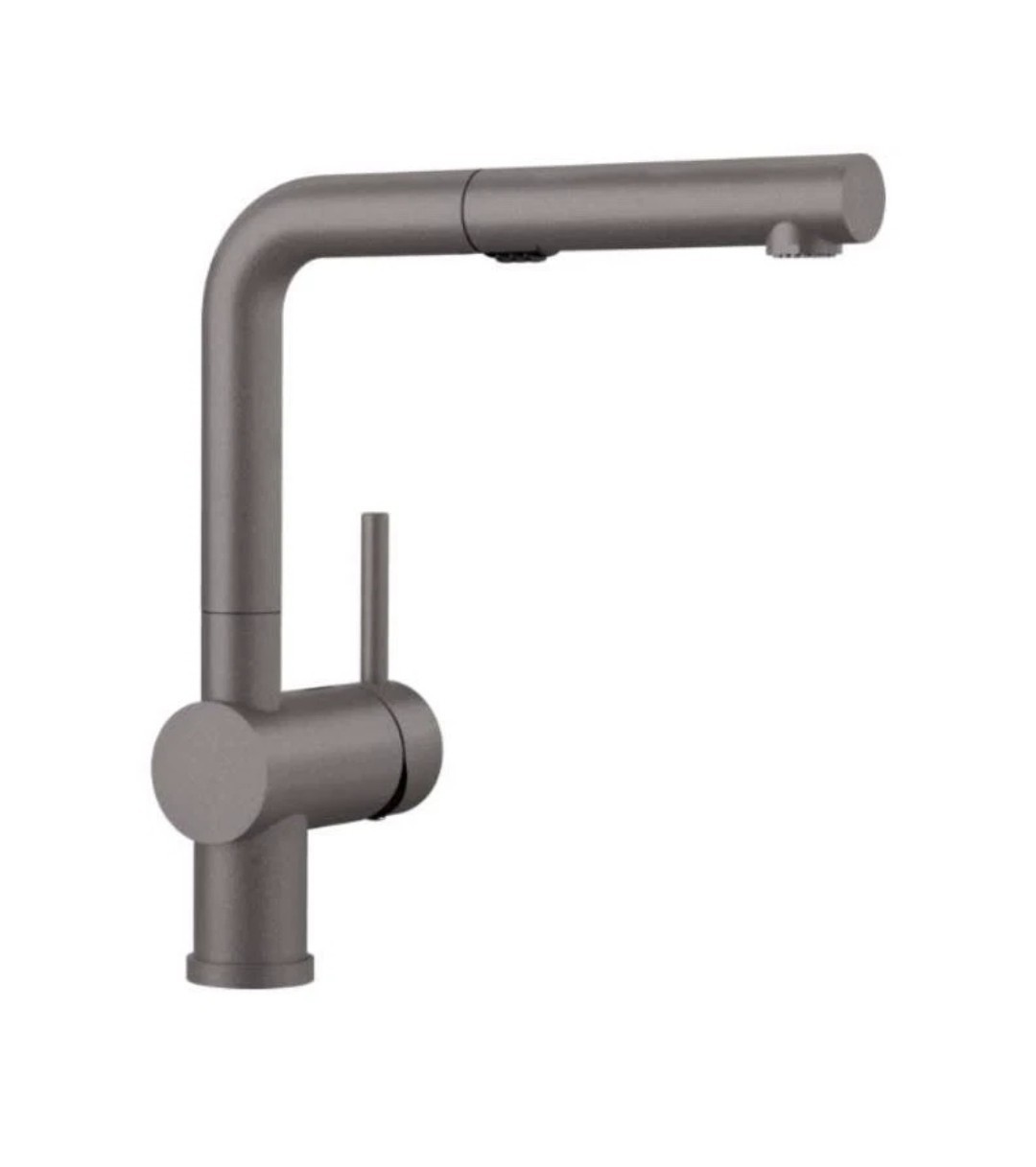 Blanco Linus 1.5 ALM  Pull-Out Dual Spray Kitchen Faucet  Metallic Gray 526370