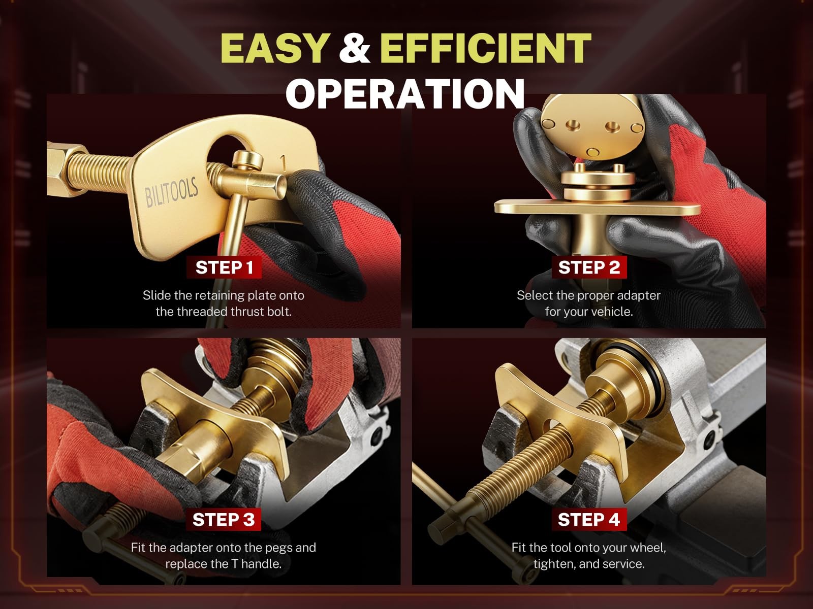 Brake Caliper Compression Tool Rear Wind Back Piston Spreader Tool Mechanics