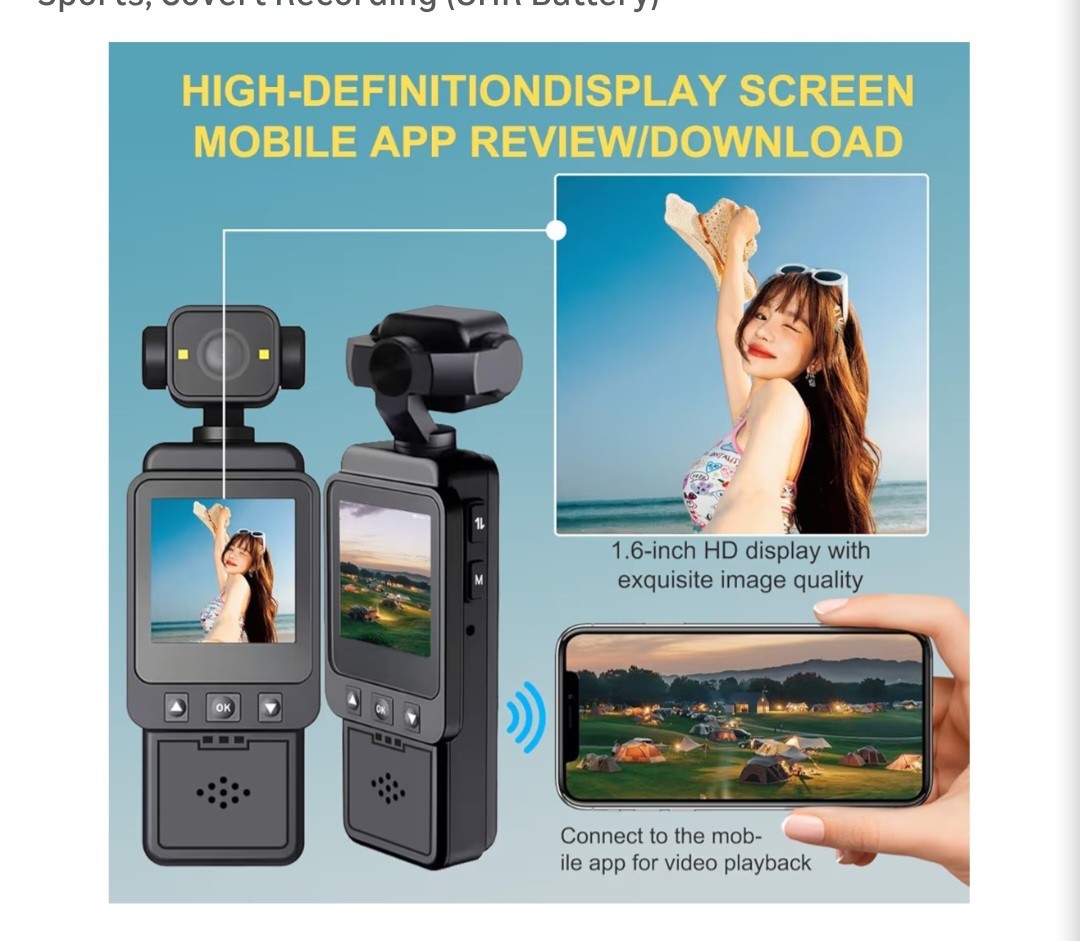 Portable Multifunctional Body Camera Recorder For Sports