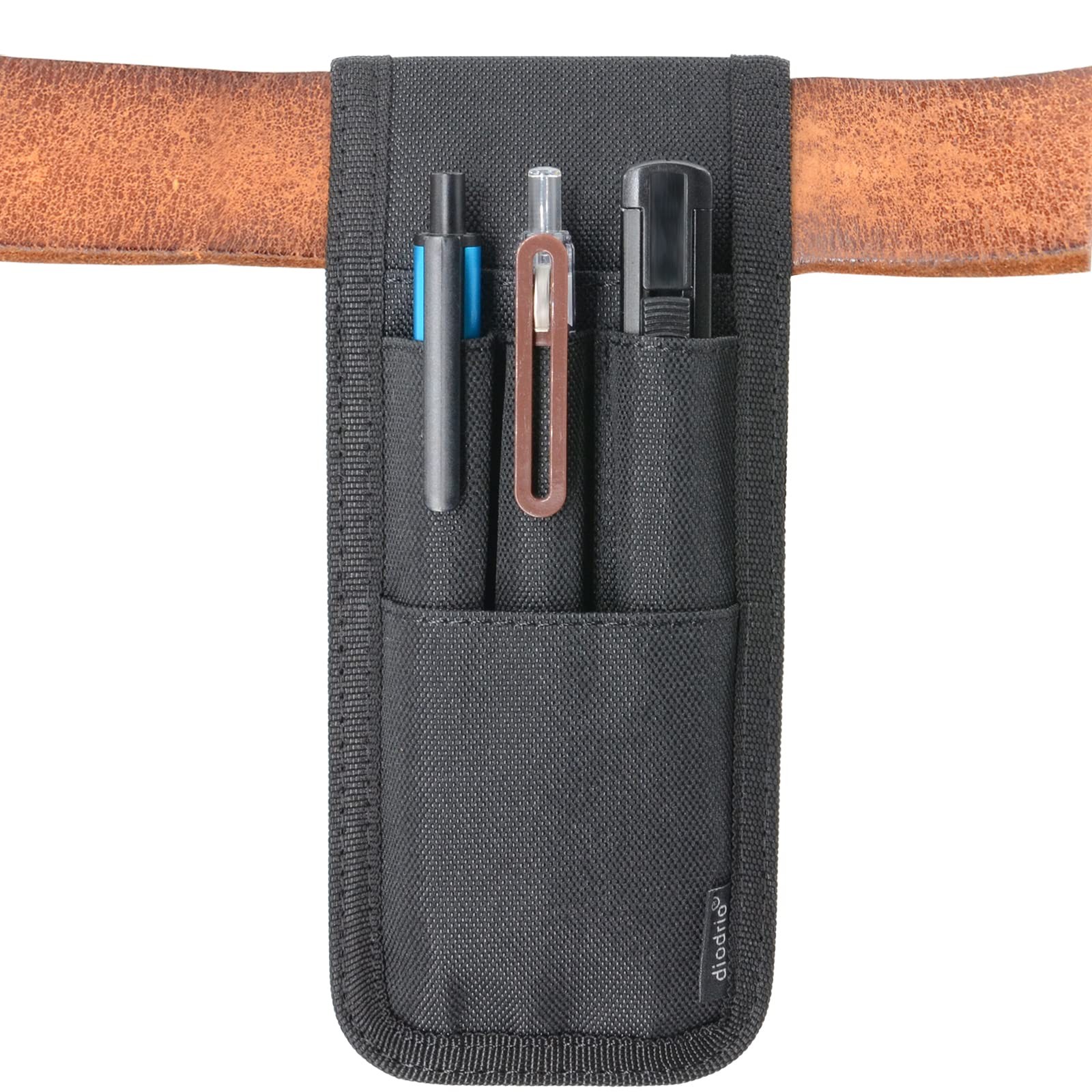 Belt Pen Holder, Pencil Holder Pouch, Pen Sleeve Case Holster for Belt, Hold ...